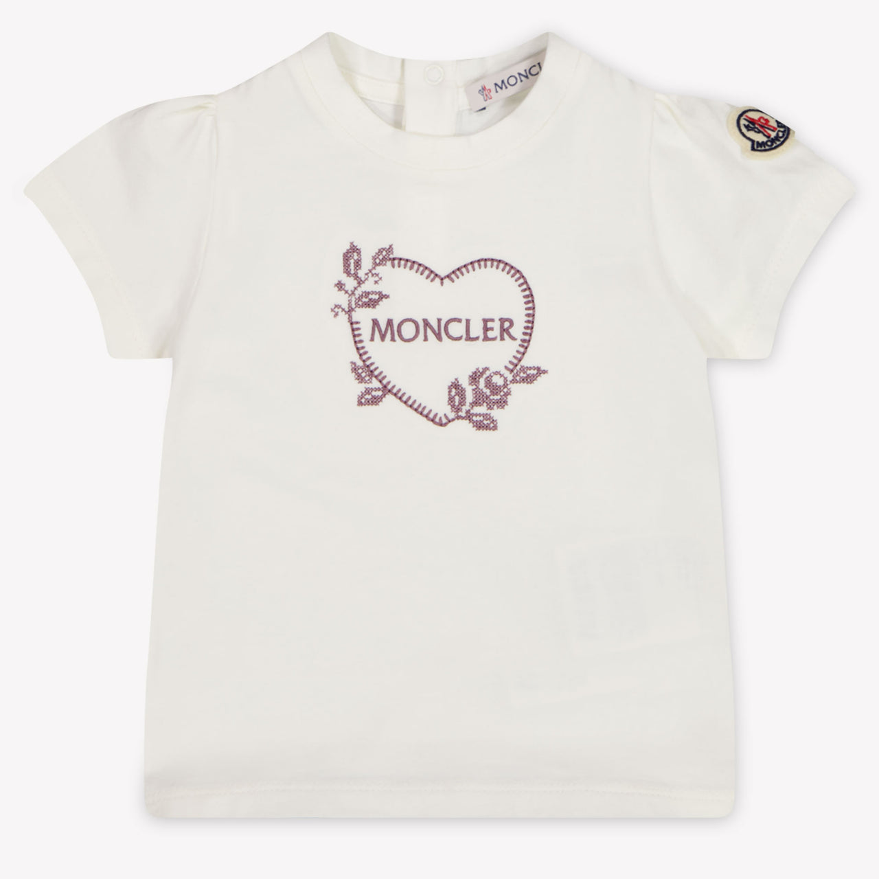 Moncler bebe Chicas Camiseta adentro Blanco