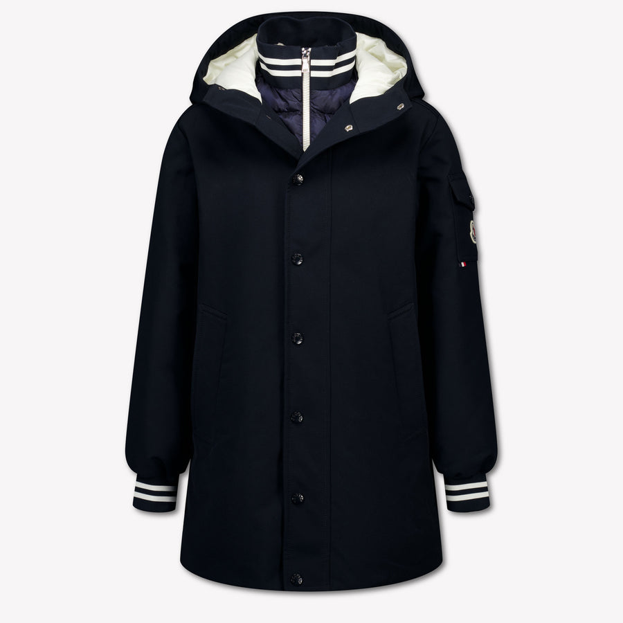 Moncler Siempre más amable Chicos Abrigos de invierno en Navy