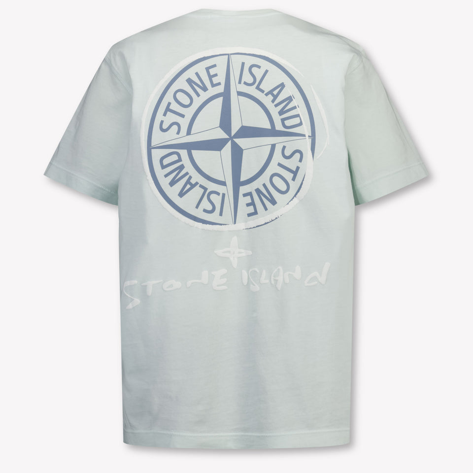 Stone Island Kinder Jungen T-Shirt In Blau