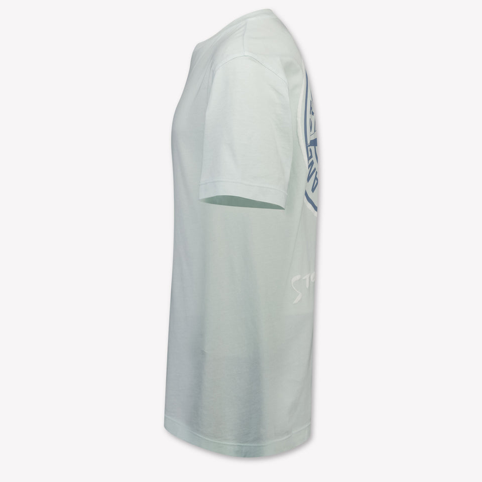 Stone Island Kinder Jungen T-Shirt In Blau