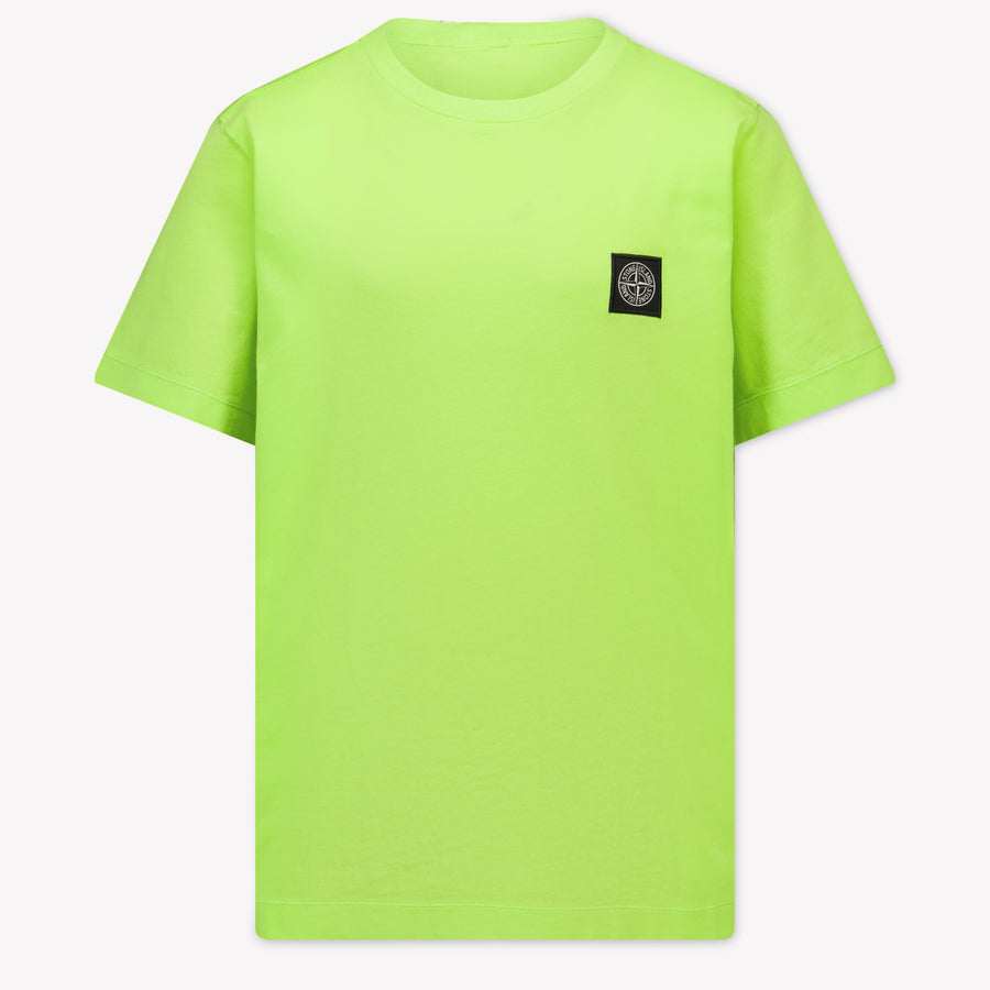Stone Island Enfants Garçons T-shirt en chaux