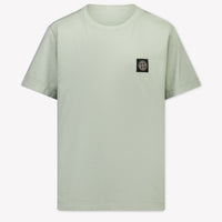 Stone Island Kinder Jungen T-Shirt In Hellgrau