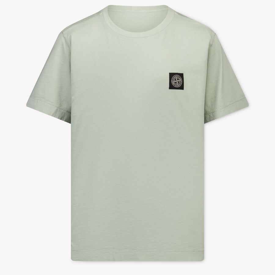 Stone Island Kinder Jungen T-Shirt In Hellgrau