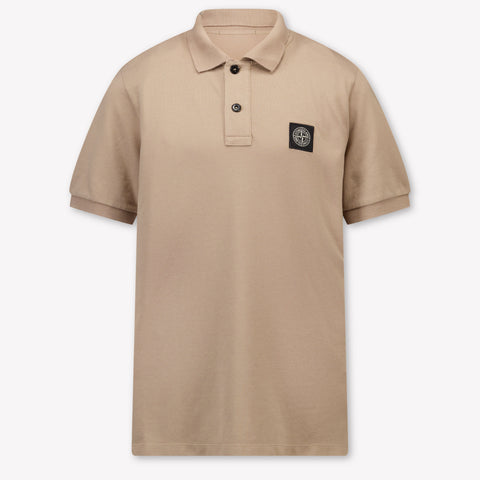 Stone Island Enfants Garçons Polo En Gris Clair