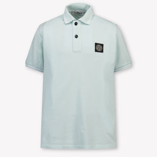 Stone Island Bambini Ragazzi Polo In Azzurro