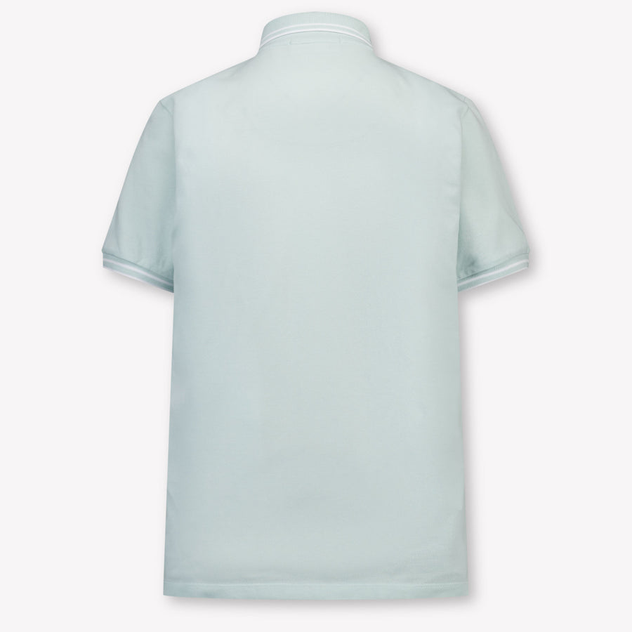 Stone Island Bambini Ragazzi Polo In Azzurro