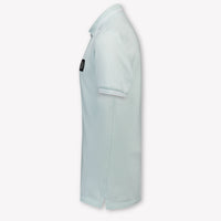Stone Island Bambini Ragazzi Polo In Azzurro