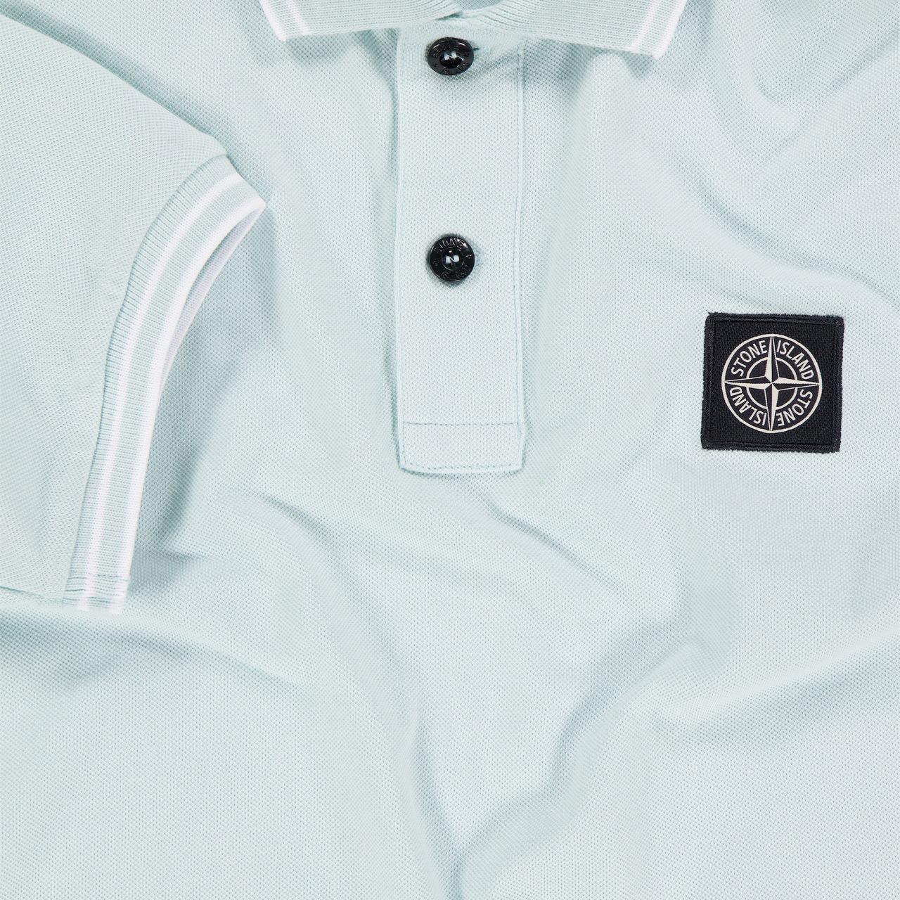 Stone Island Bambini Ragazzi Polo In Azzurro