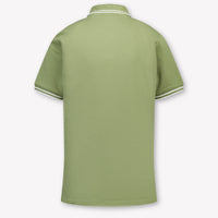 Stone Island Bambini Ragazzi Polo In Verde Oliva