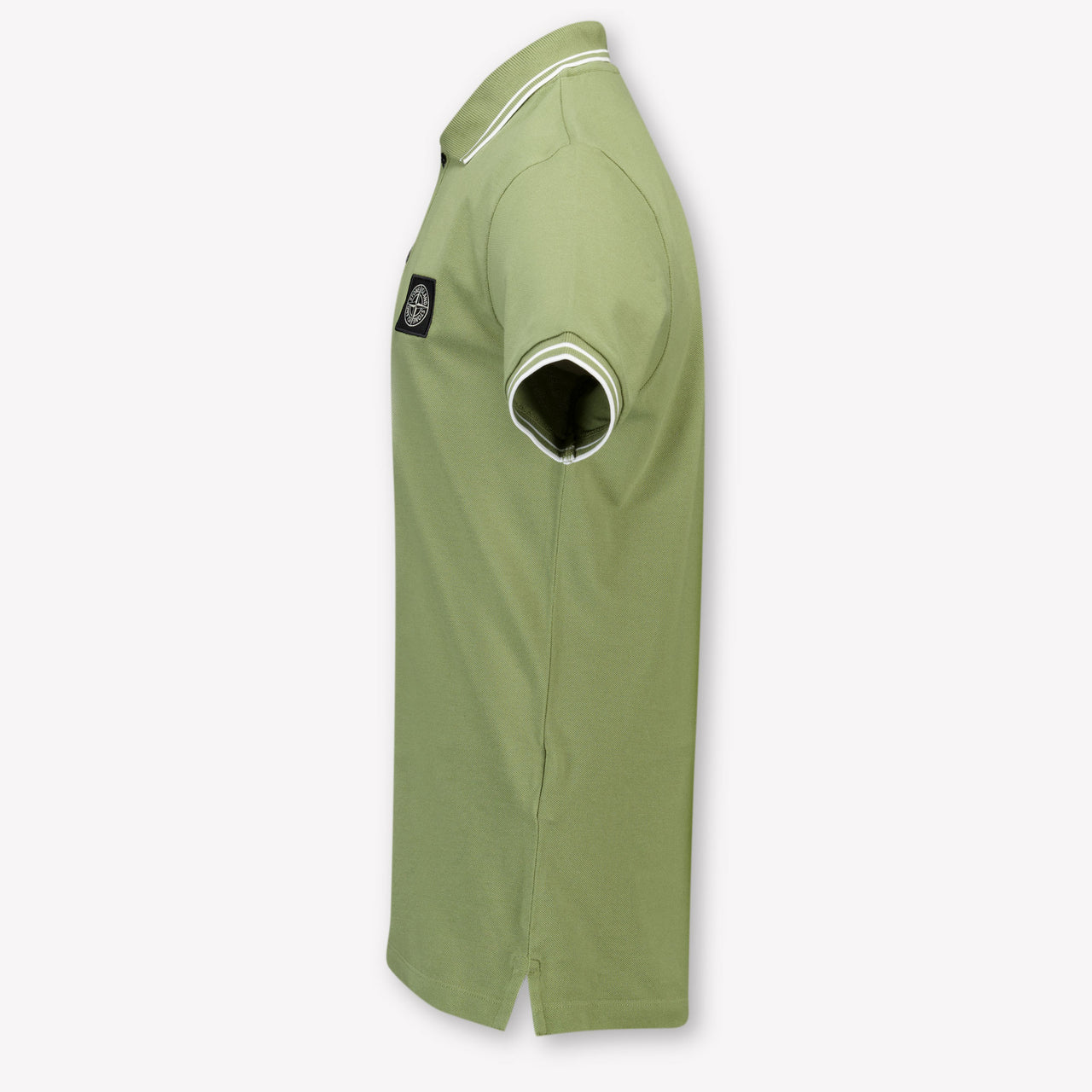 Stone Island Bambini Ragazzi Polo In Verde Oliva