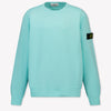 Stone Island Enfants Garçons Pull En Turquoise