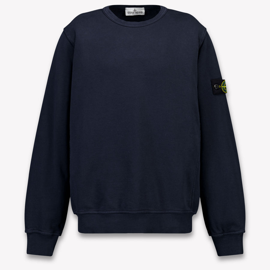 Stone Island Enfants Garçons Pull en Navy