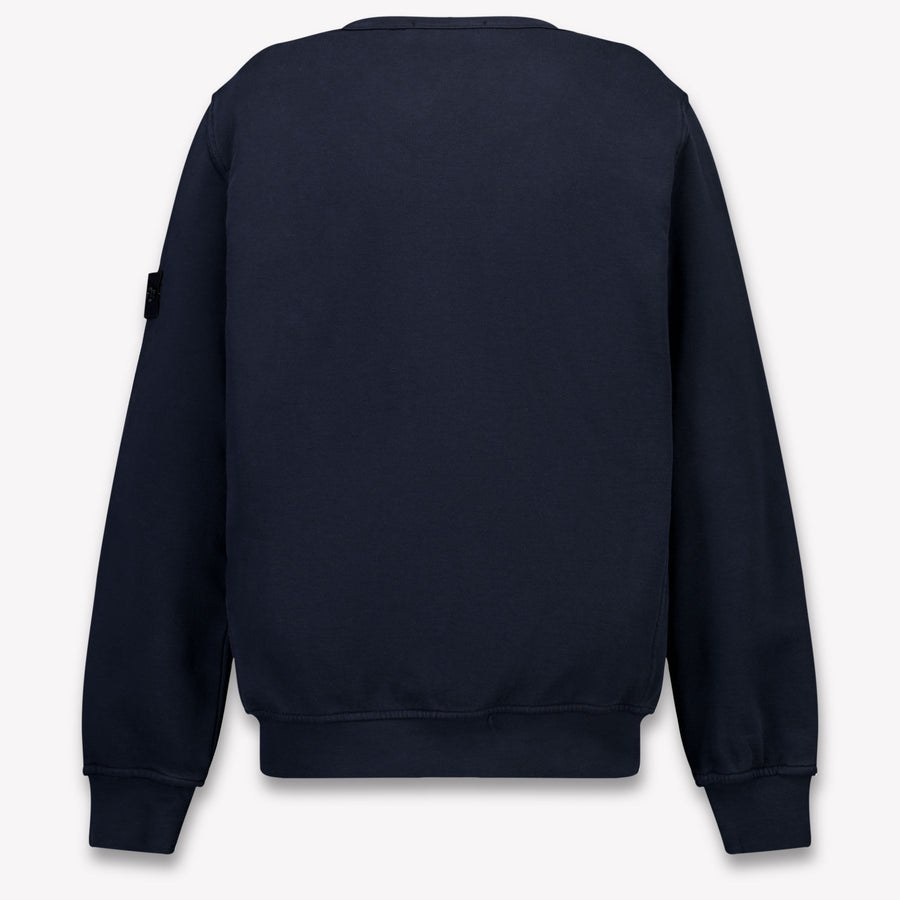 Stone Island Enfants Garçons Pull en Navy
