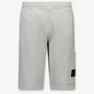Stone Island Kinder Jungen Shorts rein Hellgrau