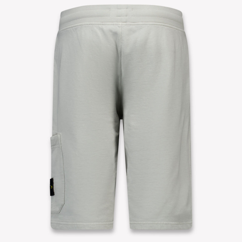 Stone Island Kinder Jungen Shorts rein Hellgrau