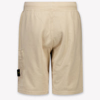 Stone Island Kids Boys Shorts In Beige