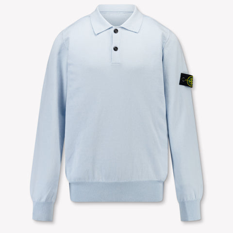 Stone Island Kinder Jungen Pullover rein Hellblau