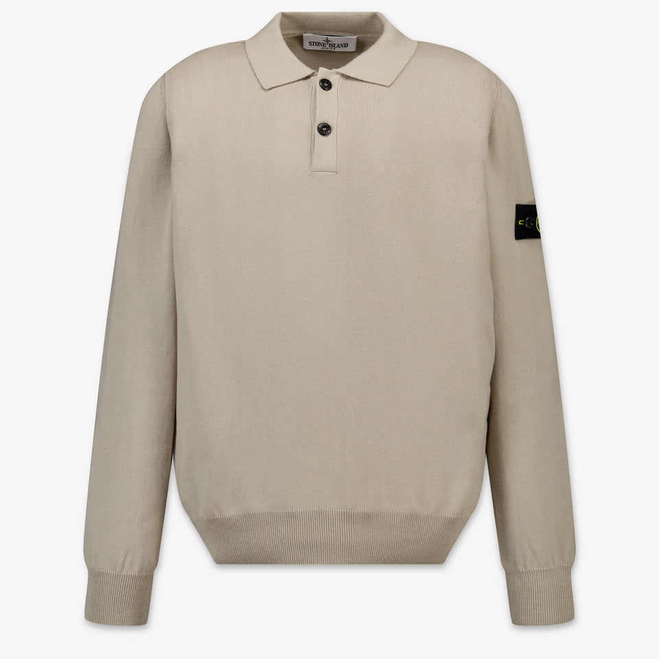 Stone Island Enfants Garçons Pull en Gris Clair