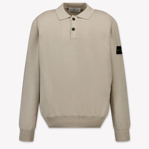 Stone Island Kinder Jungen Pullover rein Hellgrau