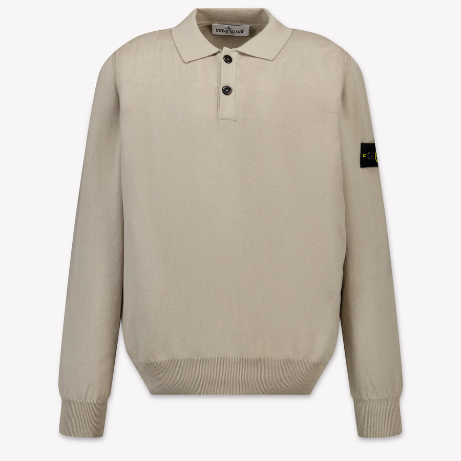 Stone Island Kinder Jungen Pullover rein Hellgrau