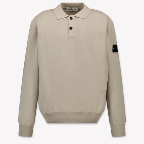 Stone Island Enfants Garçons Pull en Gris Clair