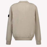 Stone Island Kinder Jungen Pullover rein Hellgrau