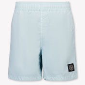 Stone Island Kids Boys Swimwear In Light Blue