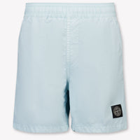 Stone Island Kids Boys Swimwear In Light Blue