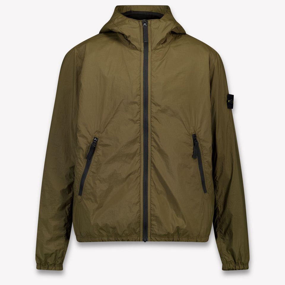 Stone Island Kids Boys Summer jacket In Army
