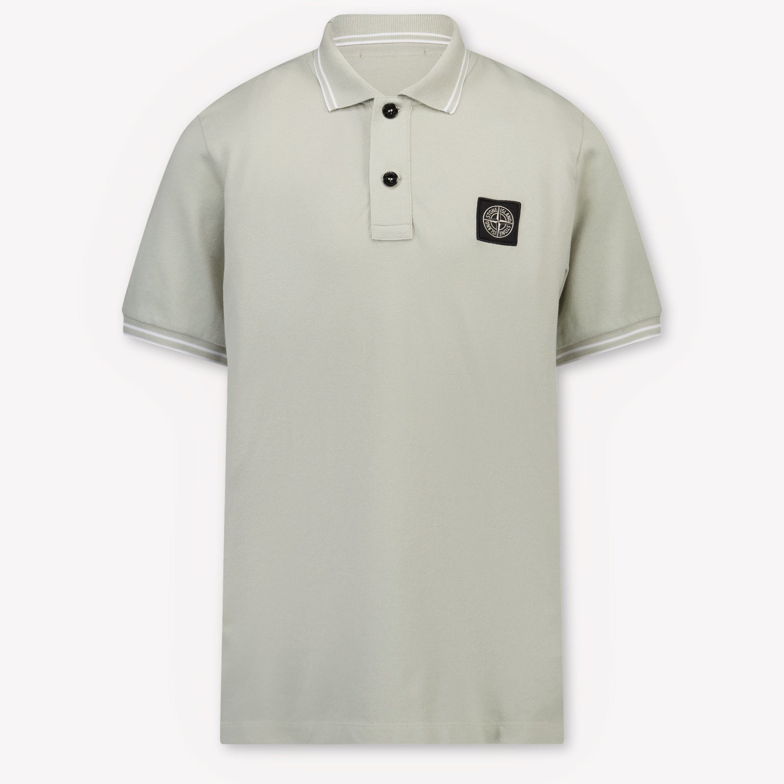 Stone Island Bambini Ragazzi Polo In Grigio Chiaro