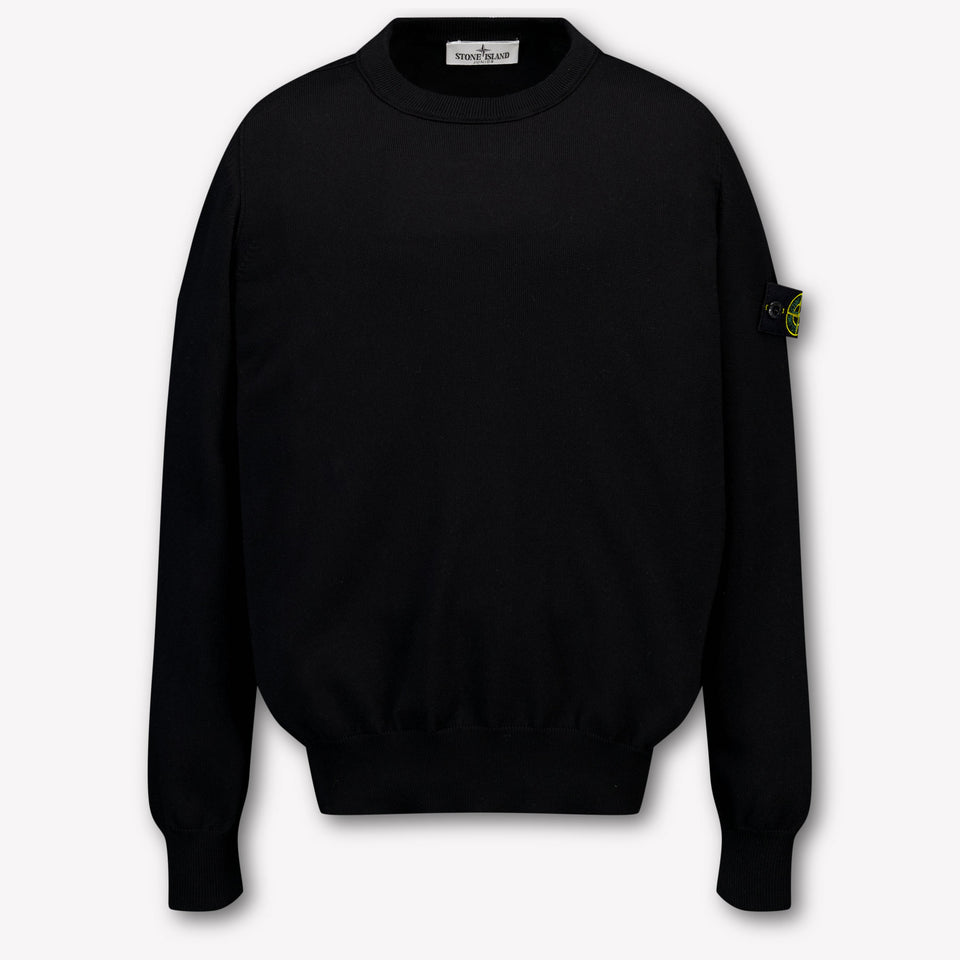 Stone Island niños Chicos suéter en Negro