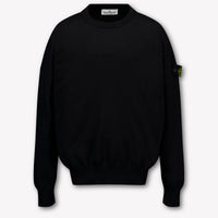 Stone Island Kids Boys Sweater In Black