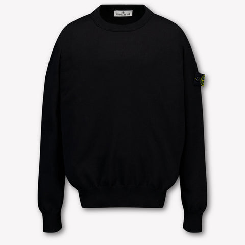 Stone Island niños Chicos suéter en Negro