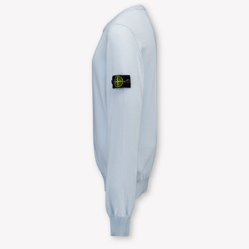 Stone Island niños Chicos suéter en Azul Claro