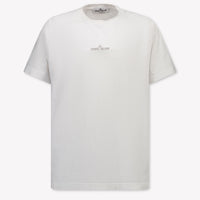 Stone Island Kinder Jongens T-Shirt In Wit