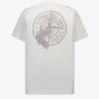 Stone Island Kinder Jongens T-Shirt In Wit