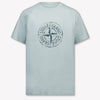 Stone Island Kinder Jungen T-Shirt In Hellblau