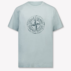 Stone Island Kinder Jungen T-Shirt In Hellblau