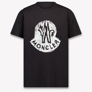 Moncler Kinder Jungen T-Shirt In Schwarz