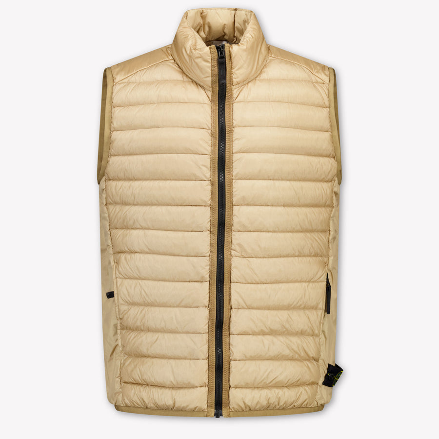Stone Island Kids Boys Bodywarmer In Light Gray