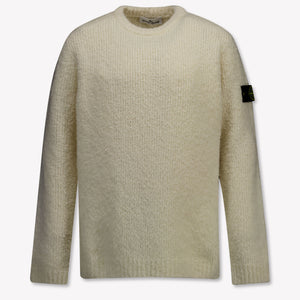Stone Island niños Chicos suéter en Blanco Roto