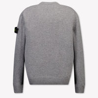 Stone Island Enfants Garçons Pull en Anthracite