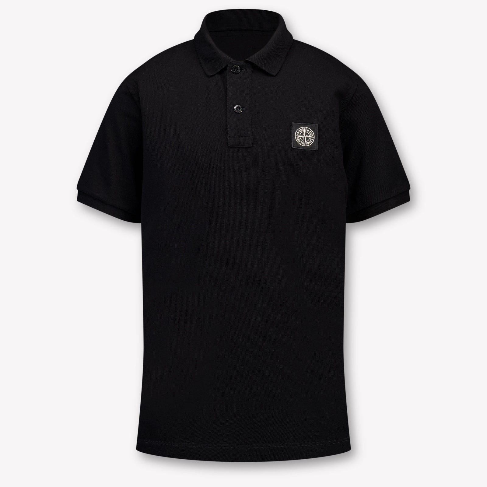 Stone Island Enfants Garçons Polo En Noir