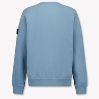 Stone Island Enfants Garçons Pull en Bleu Clair