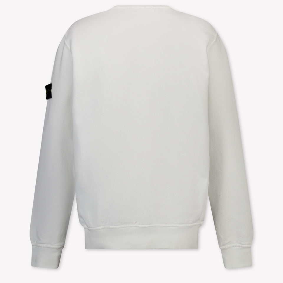 Stone Island Kinder Jungen Pullover rein Weiß