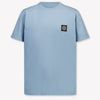 Stone Island Bambini Ragazzi Maglietta dentro Azzurro