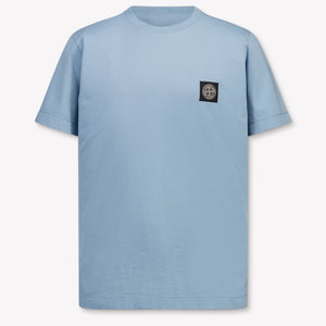 Stone Island Kinder Jungen T-Shirt In Hellblau