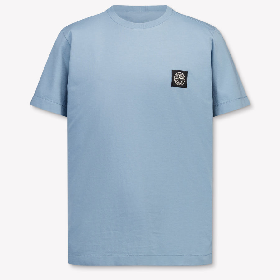 Stone Island Kinder Jungen T-Shirt In Hellblau