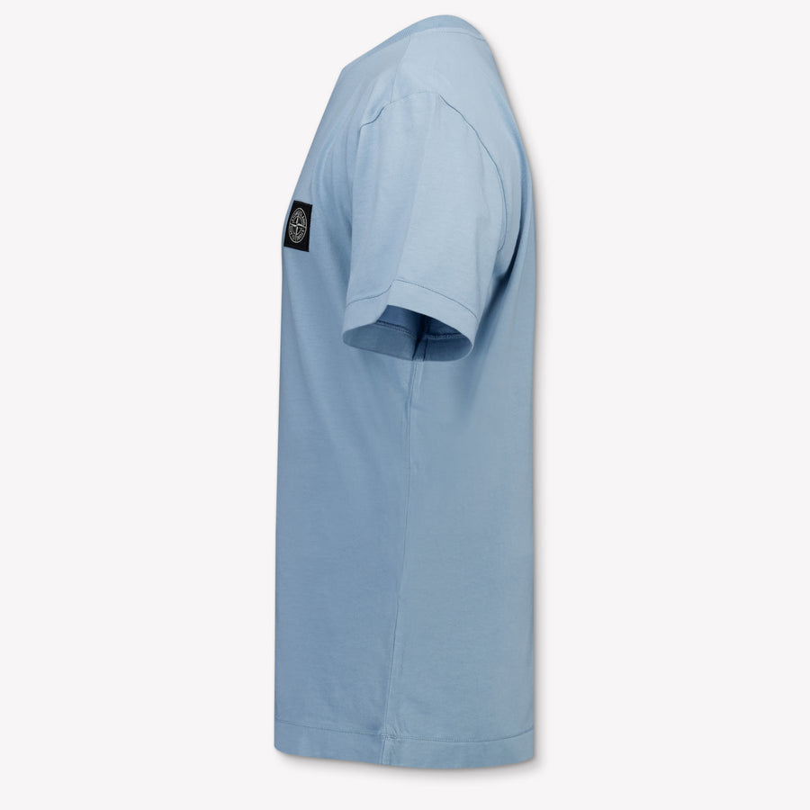 Stone Island Kinder Jungen T-Shirt In Hellblau