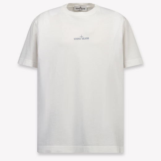 Stone Island Kinder Jungen T-Shirt In Weiß